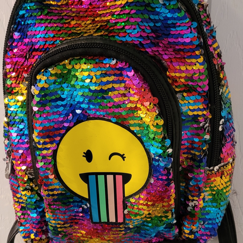 Justice Multicolor Sequin Backpack